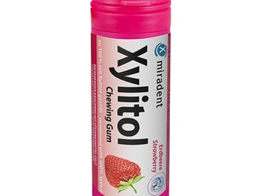 xylitol kauwgom busje aardbei 30 stuks (productfoto)