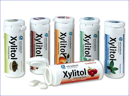 xylitol kauwgom busje pepermunt 30 stuks (productfoto)