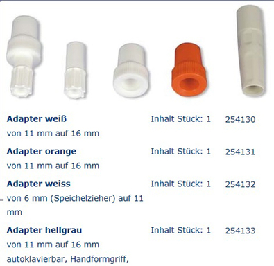 mirasuc adapter 11 tot 16mm wit (productfoto)