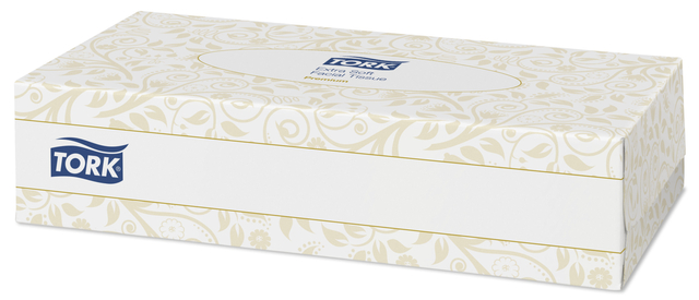 tork extra zachte facial tissues premium (f1) 30x100 (productfoto)