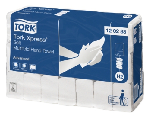 tork xpress zachte multifold handdoek 2l 21,2x34cm 21x136 (productfoto)