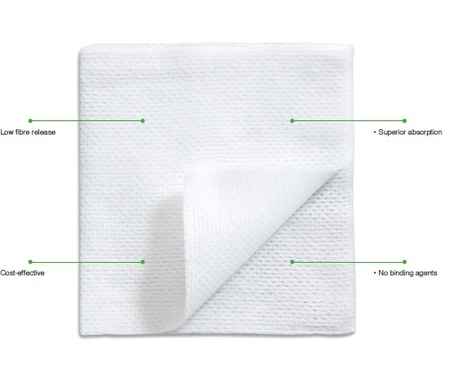 gaascompressen non woven mesoft 5x5cm 4-lagen 100 (productfoto)