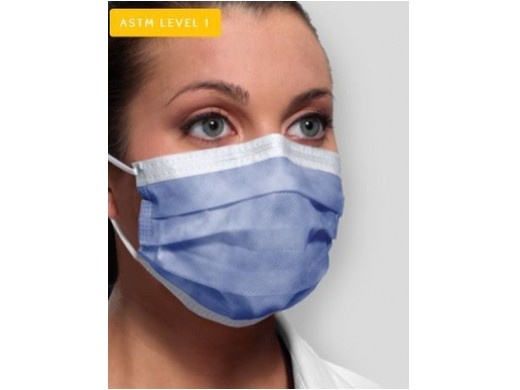 isofluid earloop mondmasker type ii lavendel 50 stuks (productfoto)