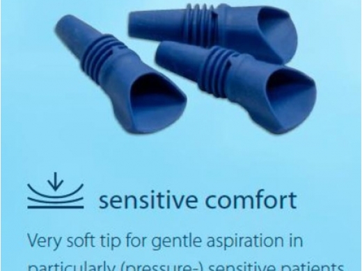 vacusoft tips refill / sensitive comfort blauw 50 (productfoto)