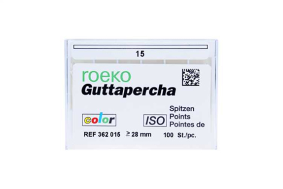 roeko gutta percha points color coded 15 100 (productfoto)