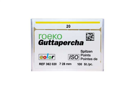 roeko gutta percha points color coded 20 100 (productfoto)