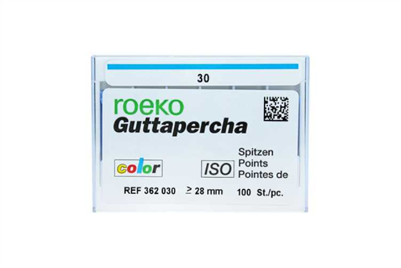 roeko gutta percha points color coded 30 100 (productfoto)