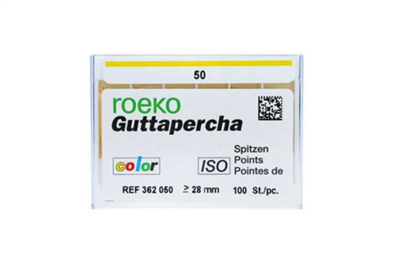 roeko gutta percha points color coded 50 100 (productfoto)