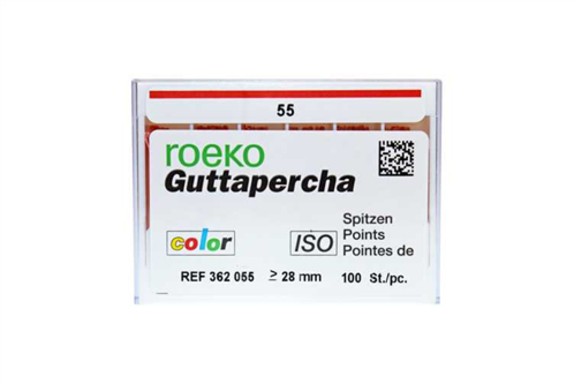 roeko gutta percha points color coded 55 100 (productfoto)