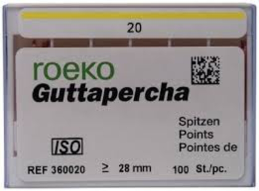 roeko gutta percha points nr.20 100 (productfoto)