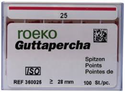 roeko gutta percha points nr.25 100 (productfoto)