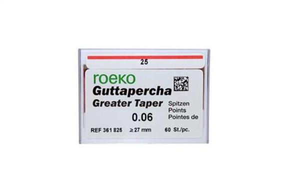 roeko gutta percha greater taper 06 25 60 (productfoto)