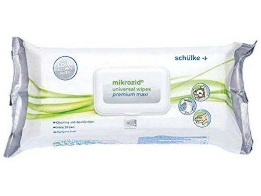 mikrozid universal wipes premium maxi (25x25cm) 80 (productfoto)