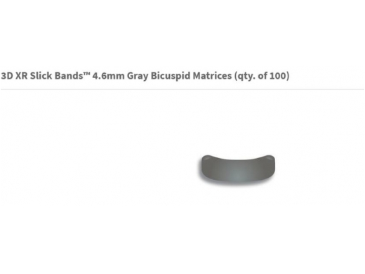 3d xr slick bands 4.6mm gray bicuspid matrixen 100 (productfoto)