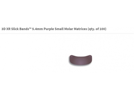 3d xr slick bands 5.4mm purple small molar bands 100 (productfoto)