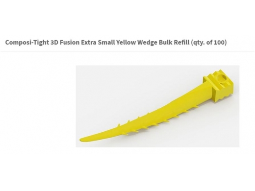 composi-tight 3d fusion extra small yellow wiggen 100 (productfoto)