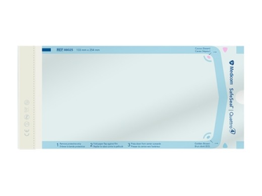 safeseal selfseal sterilisatiezakjes 133x254mm 200 stuks (productfoto)