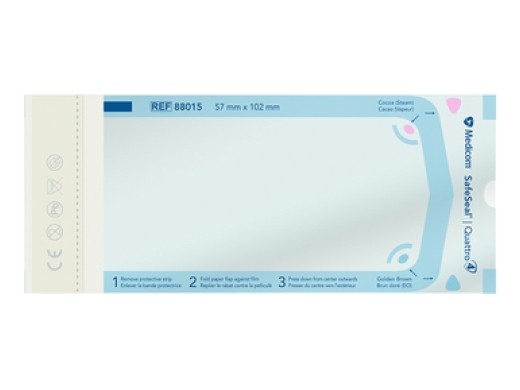 safeseal selfseal sterilisatiezakjes 57x102mm 200 stuks (productfoto)
