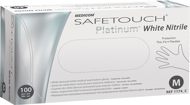 safetouch advanced platinium nitril wit pf medium 100 (productfoto)