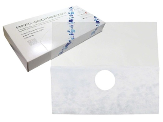 prosafe facedrape gezichtsbescherming wit 50 stuks (productfoto)