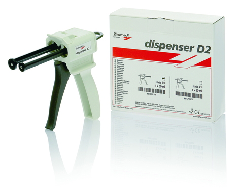 d2 dispenser 1:1 voor 50 ml cartridges (productfoto)