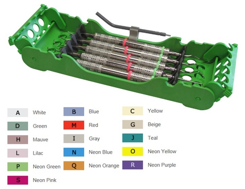 zirc ez jett cassette voor 5 instr. neon blauw (productfoto)