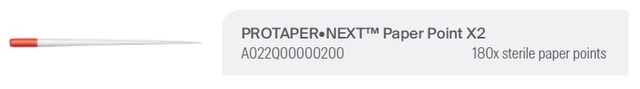 protaper next paper points x2 a022q 180 (productfoto)