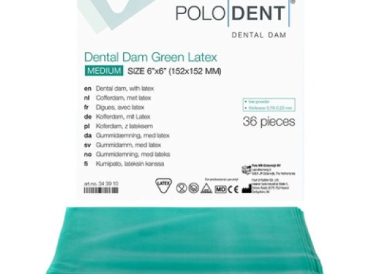 polodent dental dam medium groen 6