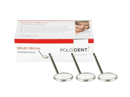 polodent rhodium front 19 mm nr. 3 12 stuks (productfoto)