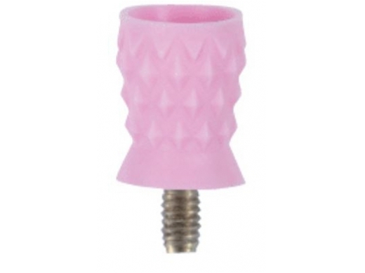 fhs prophy cups screw-in soft roze latexvrij 100 (productfoto)