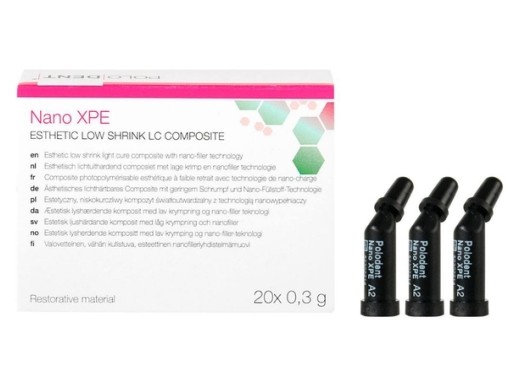 polodent nano xpe composiet capsules a2 20x0.3 gram (productfoto)