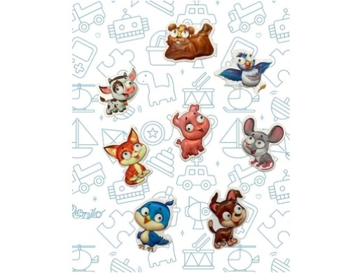 speelgoed animal googlies stickers 144 stuks (productfoto)