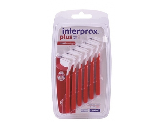 interprox plus phd 1,2 mini conical rood blister 1x6 (productfoto)