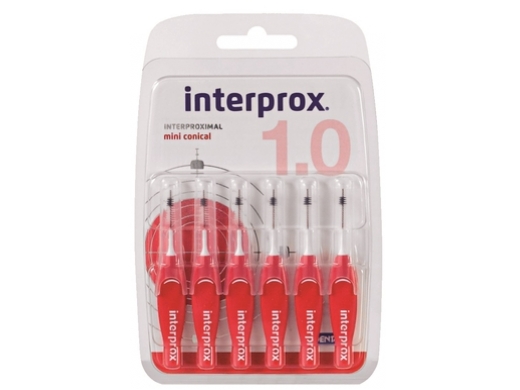 interprox phd 1,2 mini conical rood blister 6 (productfoto)