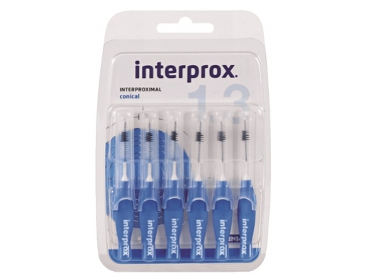 interprox phd 1,7 conical blauw blister 6 (productfoto)