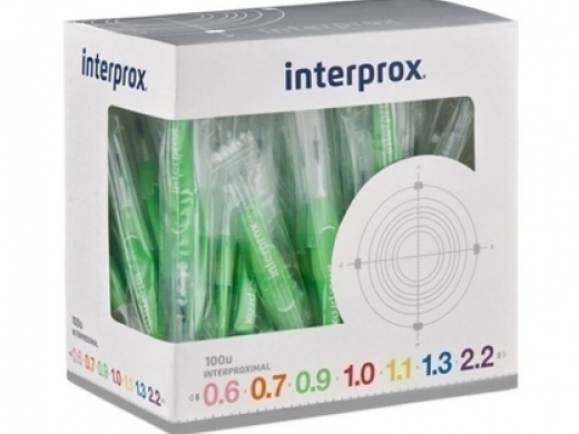 0.9 groen micro 2.4mm (bulk) 100 - interprox) | AS Dental - Tandheelkundige producten