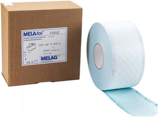 melafol sterilisatiefolie op rol 10 cm 200 (productfoto)