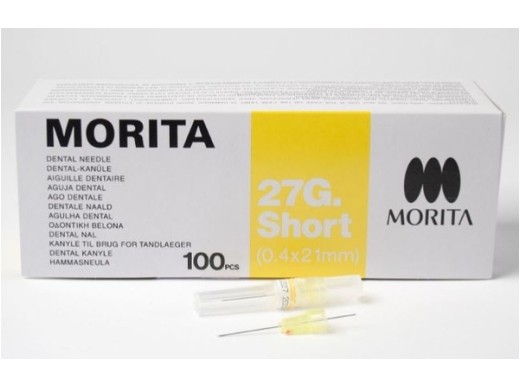 morita injectienaalden 27g short 0,4x21 100 stuks (productfoto)