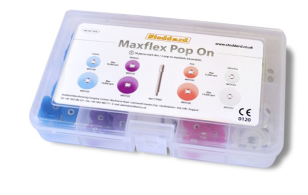 maxflex pop-on discs set (+ 2 mandrellen) 8x30 (productfoto)