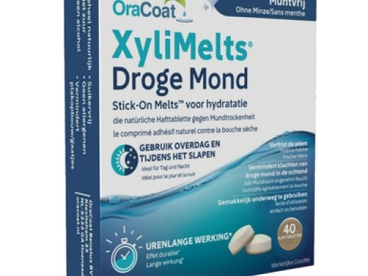 xylimelts droge mond muntvrij tabletten 40 stuks (productfoto)
