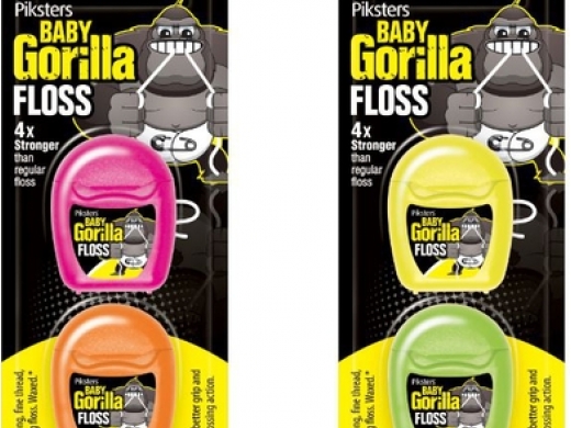 piksters gorilla floss waxed x-strong twin-pack 2x8 (productfoto)