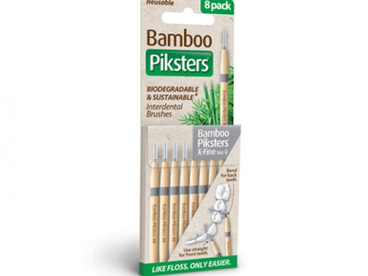 bamboo piksters ragers size 0 x-fijn silver 8 (productfoto)