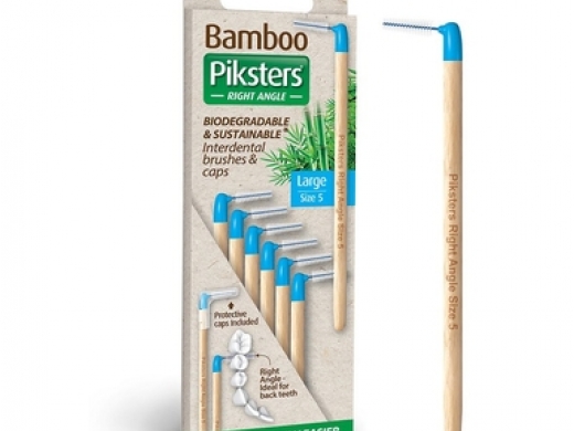 bamboo piksters ragers hoek size 5 large blauw 6 stuks (productfoto)