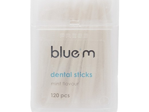 bluem dental sticks (tandenstokers) mint 120 stuks (productfoto)