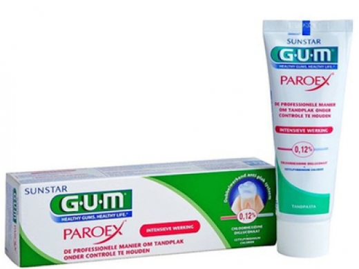 gum paroex tandpasta 0,12% chloorhexidine 75 (productfoto)