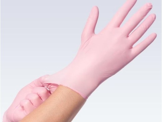 comforties soft nitrile premium roze l 100 stuks (productfoto)