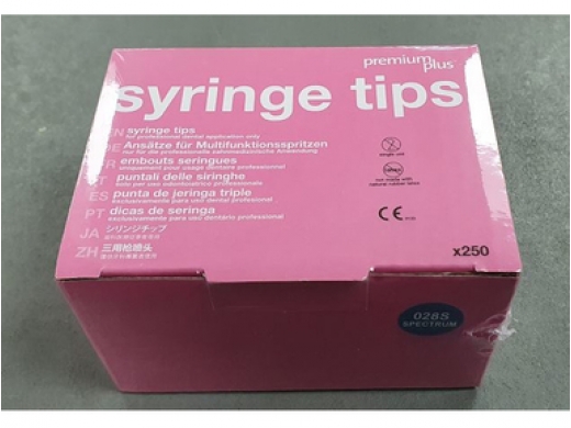 disposable air-water syringe tips long assorted 250 (productfoto)