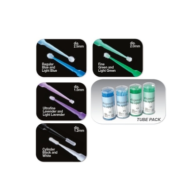 premium micro applicators reg/ blauw 4x100 (productfoto)