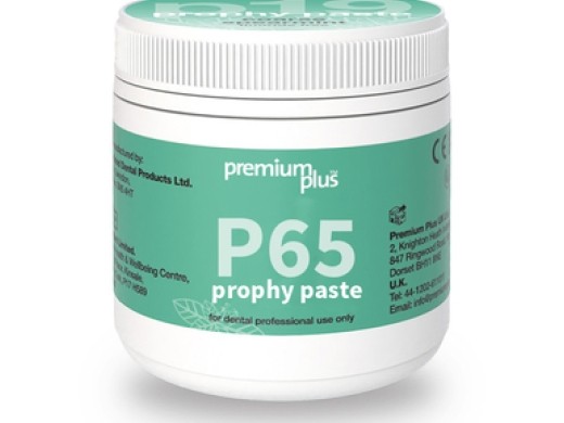 premium plus prophy paste coarse mint fluoridevrij 100 gram (productfoto)