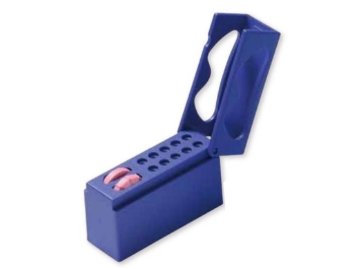 premium plus endo dispenser met teller/10 blauw per stuk (productfoto)